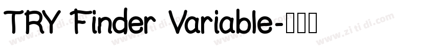 TRY Finder Variable字体转换